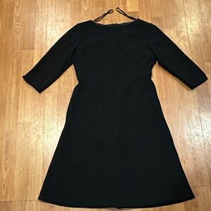 Elegant Black Long Sleeve Dress